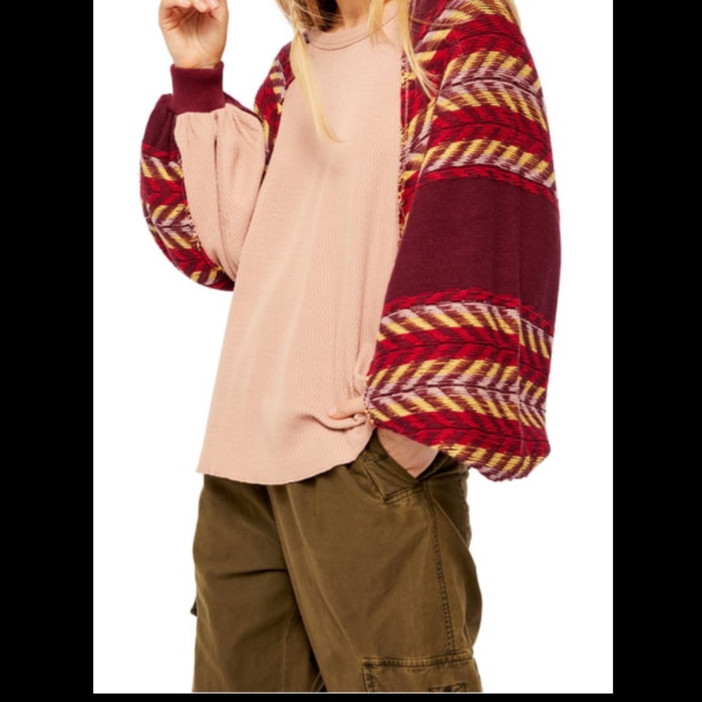 free people rainbow dreams sweater.Oversized small
